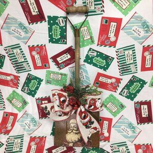 Christmas Santa Snow Shovel Decor